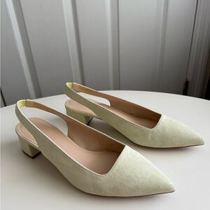 Everlane Spearmint Suede Kitten Heel – Like New! | Size 8